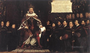 ハンス・ホルバイン一世 Painting - ヘンリー 8 世と理容外科医 ルネッサンス ハンス ホルバイン 2 世